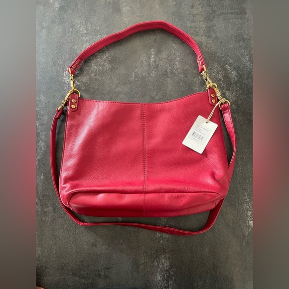 HOBO Handbags - BNWT- Red Leather HOBO Pier Shoulder Bag/Convertible Crossbody